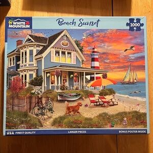 White Mountain Vibrant Coastal Retreat Puzzle